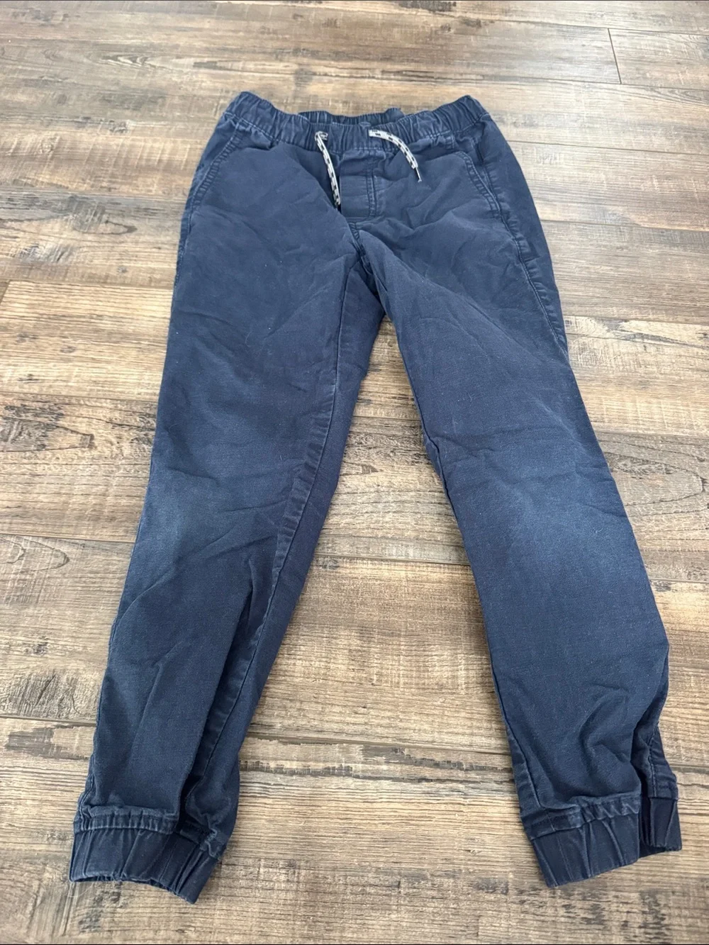 Set of 2 Gap Kids Size M Boys Navy Blue Drawstring Elastic Pants for Uniforms